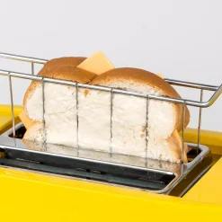 Toasters Nostalgia 4-Slice Yellow Wide Slot Grilled Cheese Toaster 11 Toasters Nostalgia 4-Slice Yellow Wide Slot Grilled Cheese Toaster -Dessert Makers Popular Store yellow nostalgia pop up toasters tcs2 4f 1000