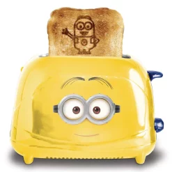 Toasters Uncanny Brands Minions Dave 2-Slice Yellow Toaster 12 Toasters Uncanny Brands Minions Dave 2-Slice Yellow Toaster -Dessert Makers Popular Store yellow uncanny brands pop up toasters tste des dav 44 1000