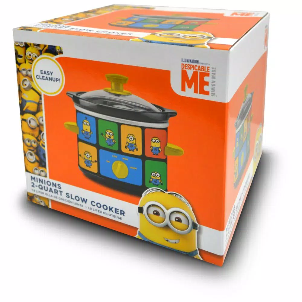 Cookers Uncanny Brands Minions 2 Qt. Slow Cooker Yellow 5 Cookers Uncanny Brands Minions 2 Qt. Slow Cooker Yellow - Image 3
